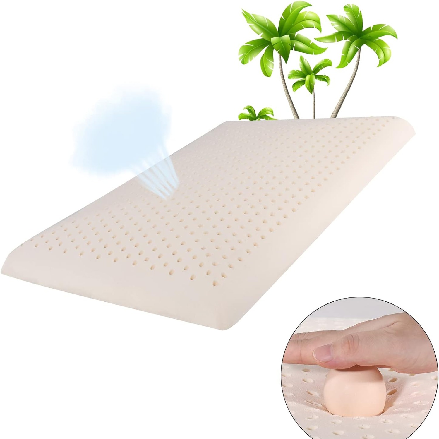 Slim Sleeper Thin Latex Pillow — image 4