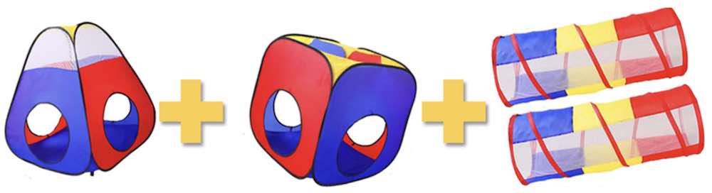 Kids Play Tent and Tunnel Set dimensions and specifications