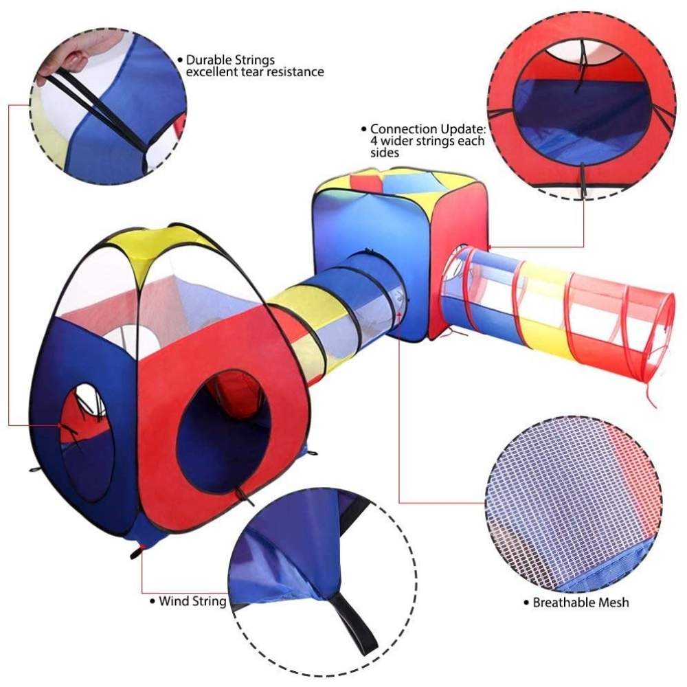 Kids Play Tent and Tunnel Set — image 2
