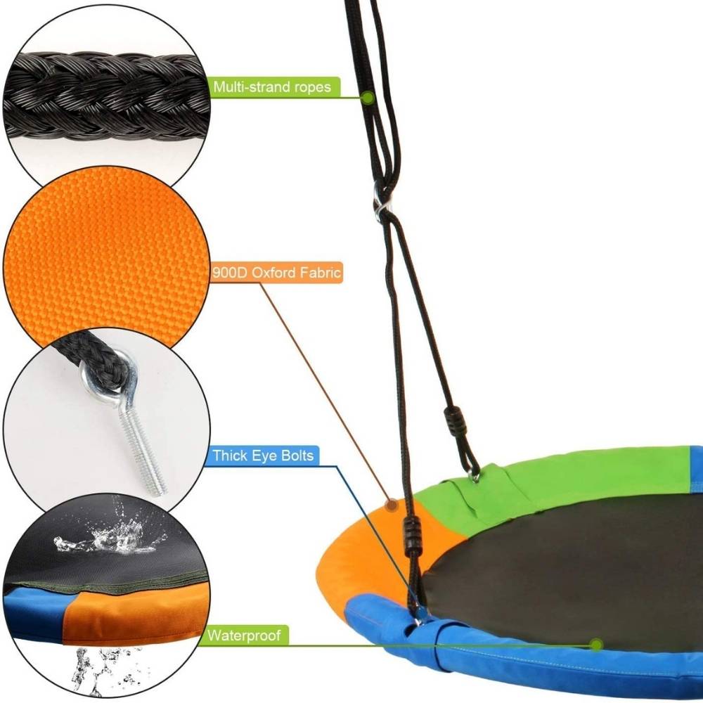 Round Mat Saucer Tree Swing dimensions and specifications