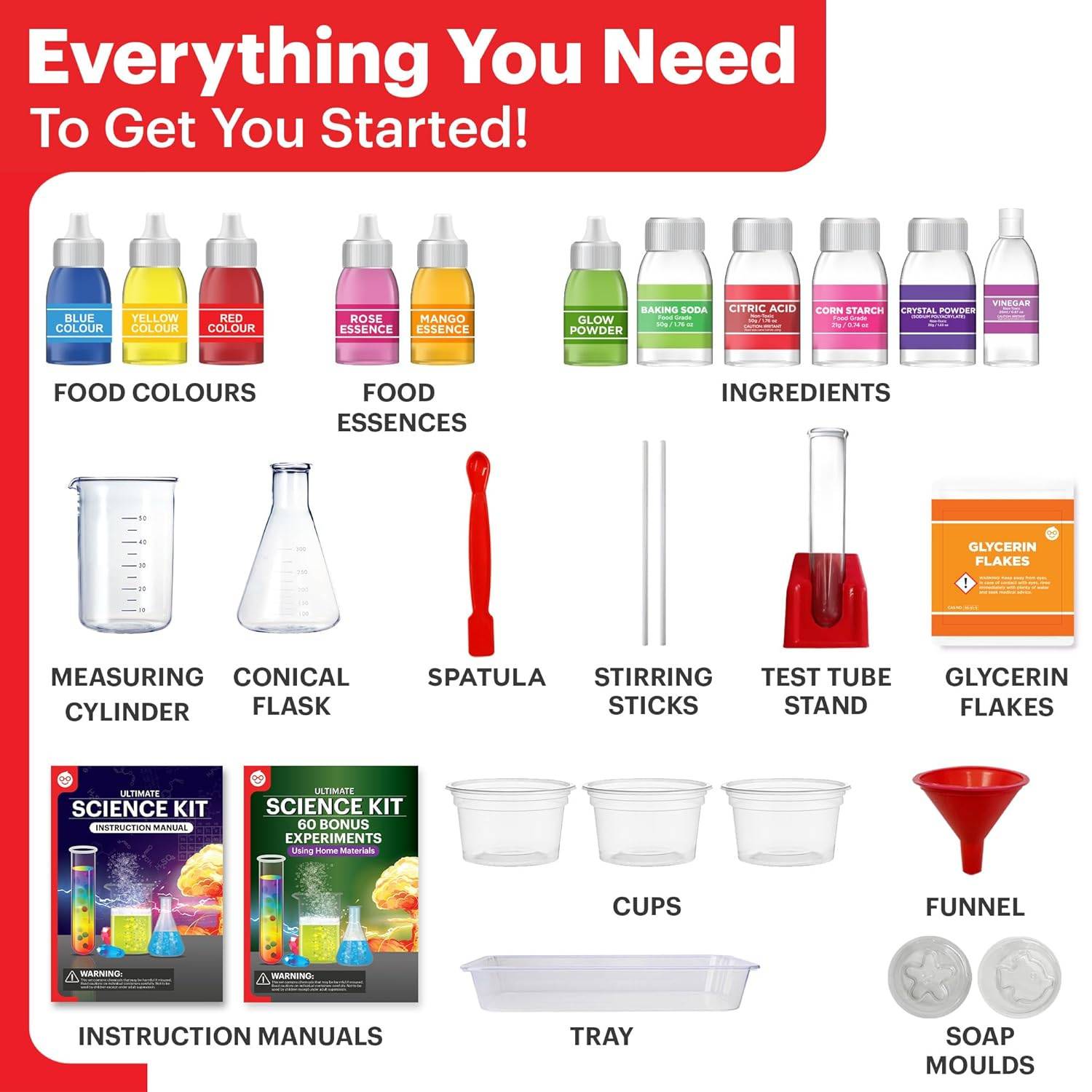 Science Kit for Kids dimensions and specifications